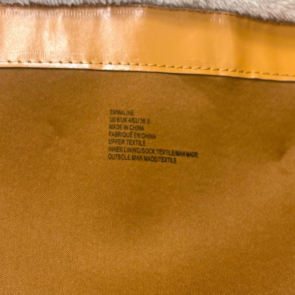 NWOT JustFab Emmaline Tall platform  boots camel color size 6 - Picture 6 of 7